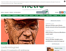 Tablet Screenshot of metronews.it