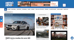 Desktop Screenshot of metronews.com.br