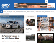 Tablet Screenshot of metronews.com.br